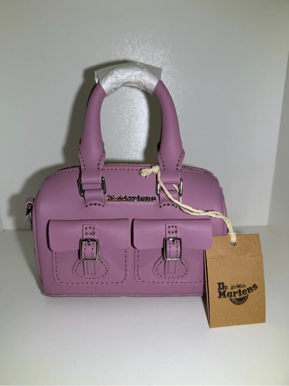 Dr. Martens Mauve Mini Leather Satchel with Detachable Strap - Picture 5 of 5